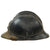 Original French WWI Model 1915 Adrian Helmet in Horizon Blue with Artillery RF Badge and Soldat De La Grande Guerre 1914-1918 Brass Plate - Scarce 1st Pattern Liner - Complete Original Items