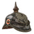 Original Imperial German WWI Prussian Unit-Marked EM/NCO Infantry M1915 Pickelhaube Spiked Helmet Dated 1916 with Reproduction Fittings - 21st Pionierbataillon “Combat Engineer” Size 56 Original Items