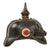 Original Imperial German WWI Prussian Unit-Marked EM/NCO Infantry M1915 Pickelhaube Spiked Helmet Dated 1916 with Reproduction Fittings - 21st Pionierbataillon “Combat Engineer” Size 56 Original Items