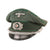Original German WWII Heer Army Military Administration Officer Visor Cap with Embroidered Insignia - Schirmmütze Original Items