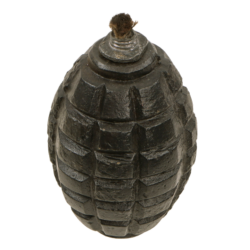 Original Austro-Hungarian WWI Inert 2nd Model Heavy Schweregranate Hand Grenade with Fuze Wick
