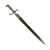 Original German Mauser Model 1871 Rifle Bayonet by Coulax & Cie. of Klingenthal with Scabbard - 168th Infantry Regiment Marked - Dated 1875 Original Items