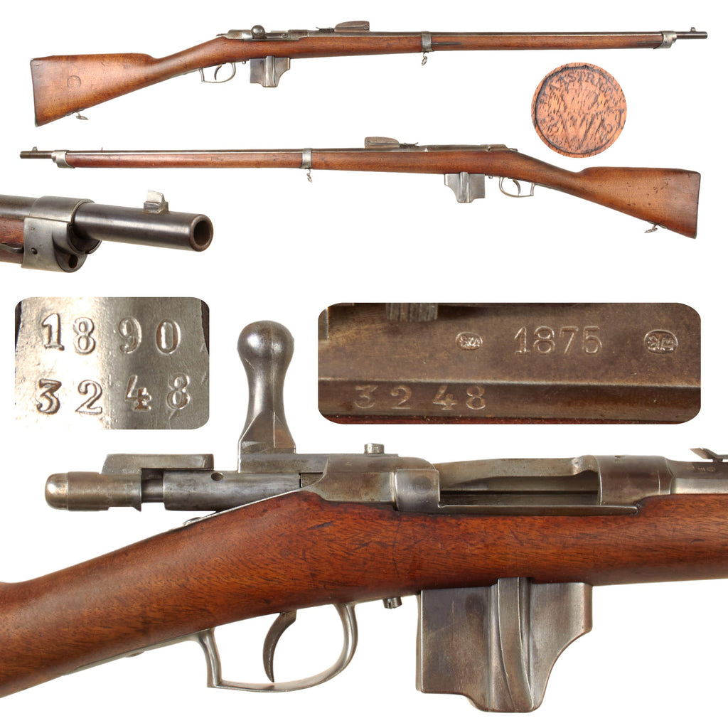 Original Dutch Beaumont-Vitali M1871/88 Bolt Action Magazine Conversion Rifle Serial 3248 - Dated 1875 and 1890 Original Items