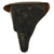 Original German WWII Service-Used Walther P.38 Black Leather Hardshell Holster Original Items