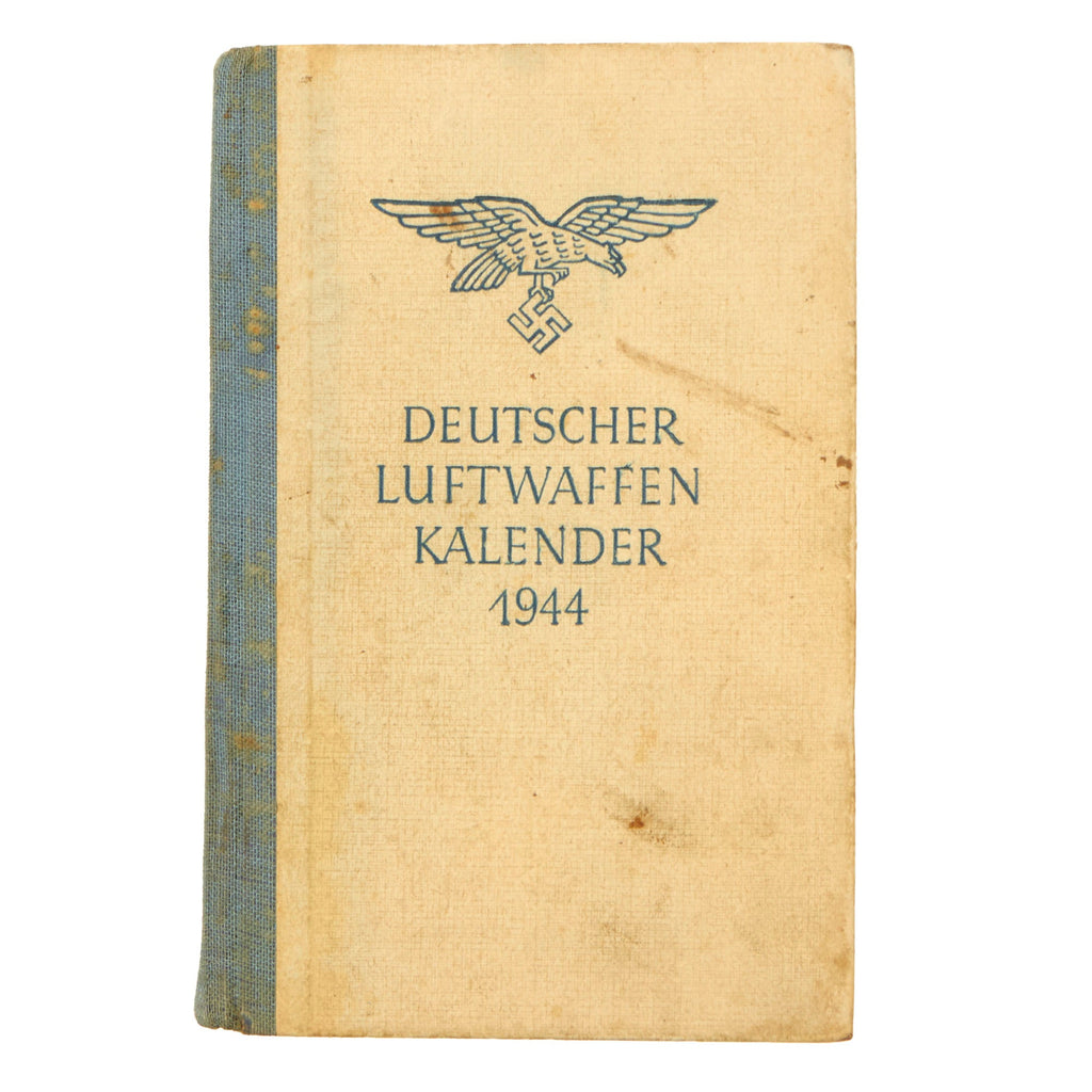 Original German WWII Luftwaffe 1944 Pocket Calendar Handbook Original Items