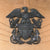 Original U.S. WWII Navy Named USMC Pressed Fiber Sun Helmet by Hawley Products Co with Navy Officer’s Badge - Lieutenant A.T. Rundle Original Items