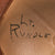 Original U.S. WWII Navy Named USMC Pressed Fiber Sun Helmet by Hawley Products Co with Navy Officer’s Badge - Lieutenant A.T. Rundle Original Items