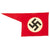 Original German WWII NSDAP Double Sided National Political Custom Building Flag - 23" x 47 ½” Original Items