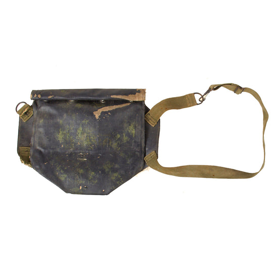 Original U.S. WWII D-Day Invasion E7 Assault Carrier For M5 Gas Mask - Heavily Worn Original Items