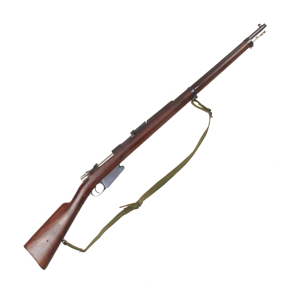 Original German Made M1891 Argentine Mauser Rifle by Ludwig Loewe Serial A 7714 with Intact Crest - made in 1892 Original Items