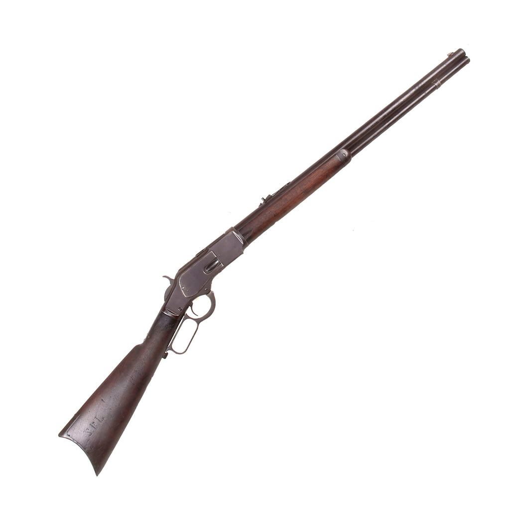 Original U.S. Winchester Model 1873 .44-40 Repeating Rifle with 24" Round Barrel Made in 1883 - Serial 112649A Original Items