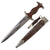 Original German Early WWII SA Dagger by Rare Maker J.A. Henckels Zwillingswerk of Solingen with Scabbard and Hanger Original Items