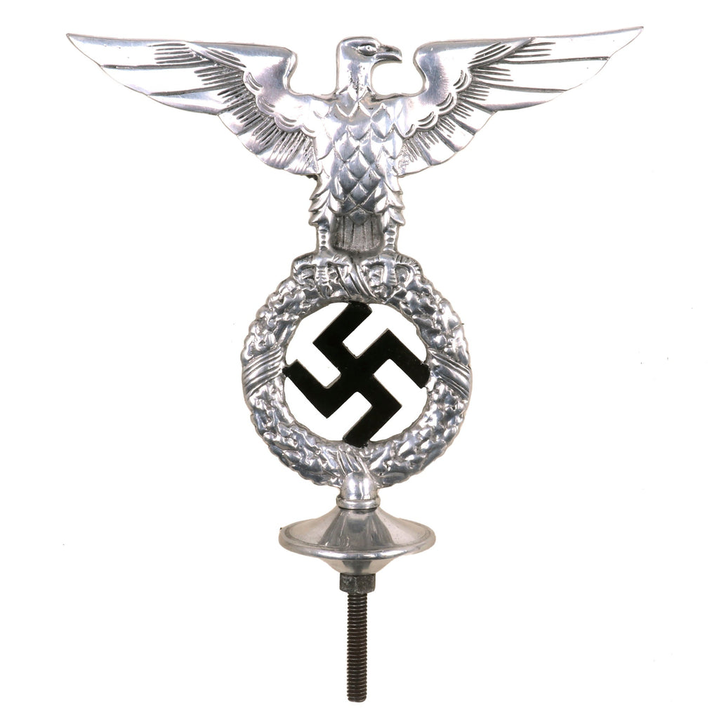 Original German WWII NSDAP National Socialist Party First Pattern Flag Pole Finial "Topper" - Aluminum Original Items