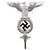 Original German WWII NSDAP National Socialist Party First Pattern Flag Pole Finial "Topper" - Aluminum Original Items