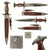 Original German Early WWII SA Dagger by Rare Maker Wilhelm Kober of Suhl with Scabbard and Hanger Original Items