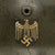 Original German WWII M40 Single Decal Army Heer Steel Helmet with Damaged Liner - EF62 Original Items