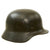 Original German WWII M40 Single Decal Army Heer Steel Helmet with Damaged Liner - EF62 Original Items