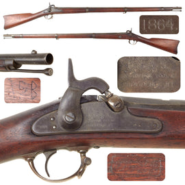 Original U.S. Civil War Springfield Model 1861 Contract Rifled Musket by Providence Tool Co. with O.W. Ainsworth Cartouche - Dated 1864