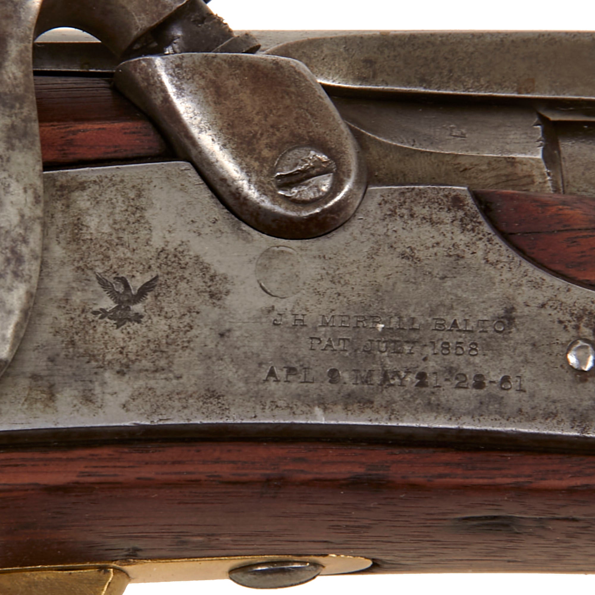 Mardill Rind Original U.S. Civil War J.H. Merrill M1858 2nd Type Saddle Ring Breech ...