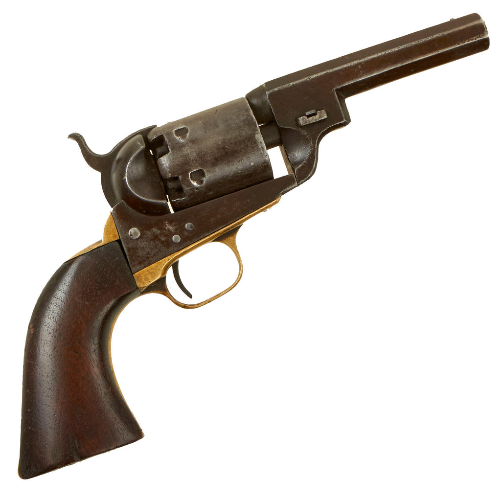 Original U.S. Civil War Era Colt Model 1851 Navy .36cal Percussion Revolver Made in 1852 with Short 4" "Wells Fargo" Style Barrel - Serial 12477 Original Items