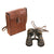Original French WWII Binoculars with Spring-Loaded Eyepiece Cover & Named Case Original Items