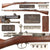 Original Imperial German Excellent Mauser Model 1871/84 Magazine Service Rifle by Spandau Dated 1888 - Serial 9618 Original Items