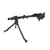 Original German WWII 1942 Dated MG 34 Display Machine Gun by Waffenwerke Brünn with Bakelite Butt Stock, WWII Marked Belt Drum and Belt Original Items