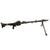 Original German WWII 1942 Dated MG 34 Display Machine Gun by Waffenwerke Brünn with Bakelite Butt Stock, WWII Marked Belt Drum and Belt Original Items
