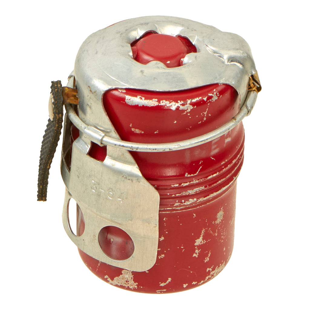 Original Italian Post-WWII Model 35 Red Devil Grenade by Societa Romana - Bomba a Mano Mod. 35 - Dated 1964 Original Items