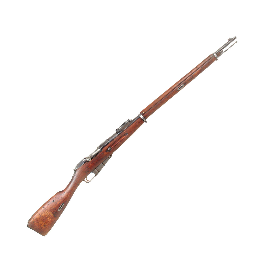 Original Antique Imperial Russian Mosin-Nagant M1891 Three-Line Infantry Rifle by Tula Arsenal Serial 117781 dated 1895 - No Finnish Markings Original Items