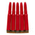 Original German WWII Set of Five 8mm Mauser Red Plastic Exerzier Patronen Drill Training Rounds on Stripper Clip Original Items