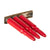 Original German WWII Set of Three 8mm Mauser Red Plastic Exerzier Patronen Drill Training Rounds on Stripper Clip Original Items
