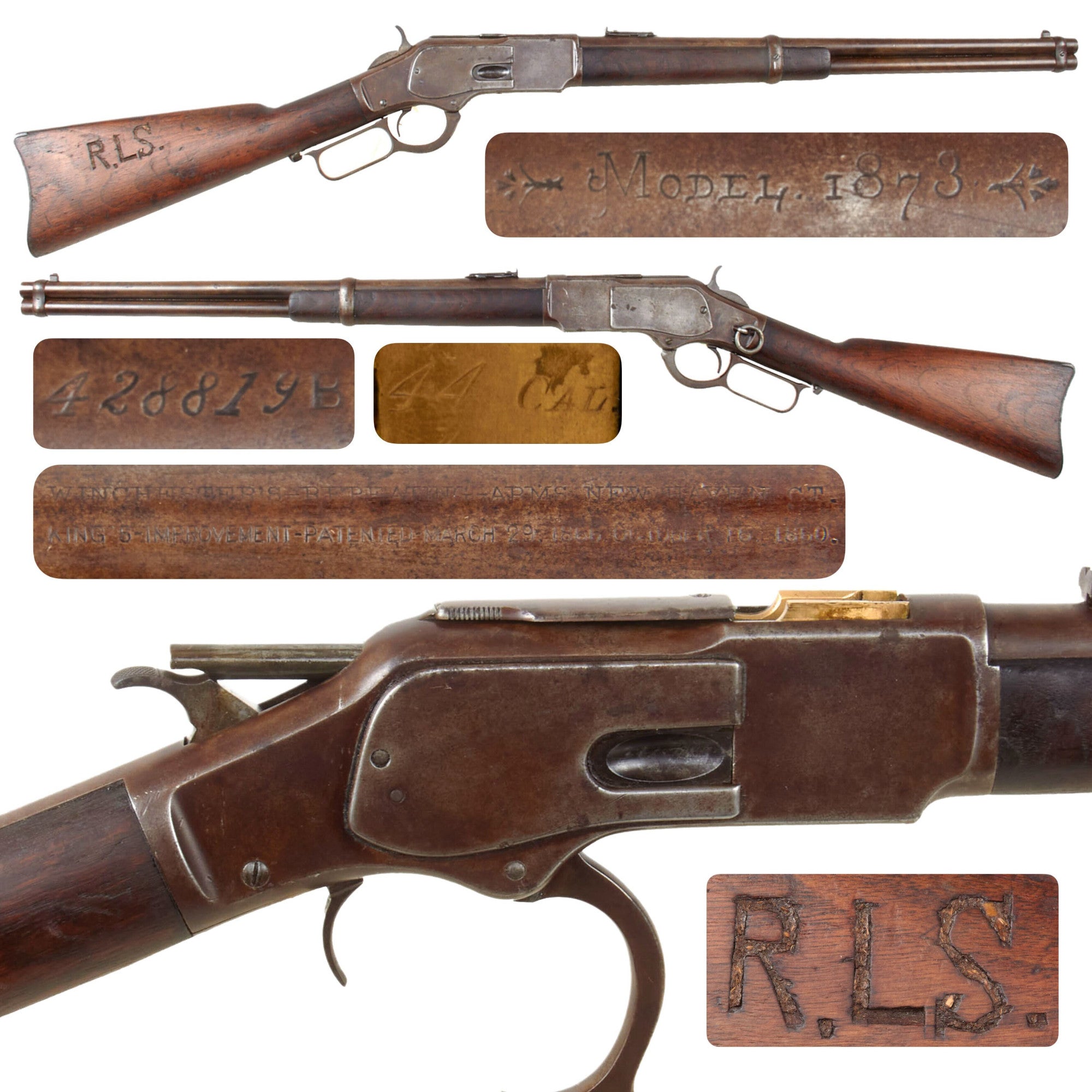 Original U.S. Winchester Model 1873 .44-40 Saddle Ring Carbine