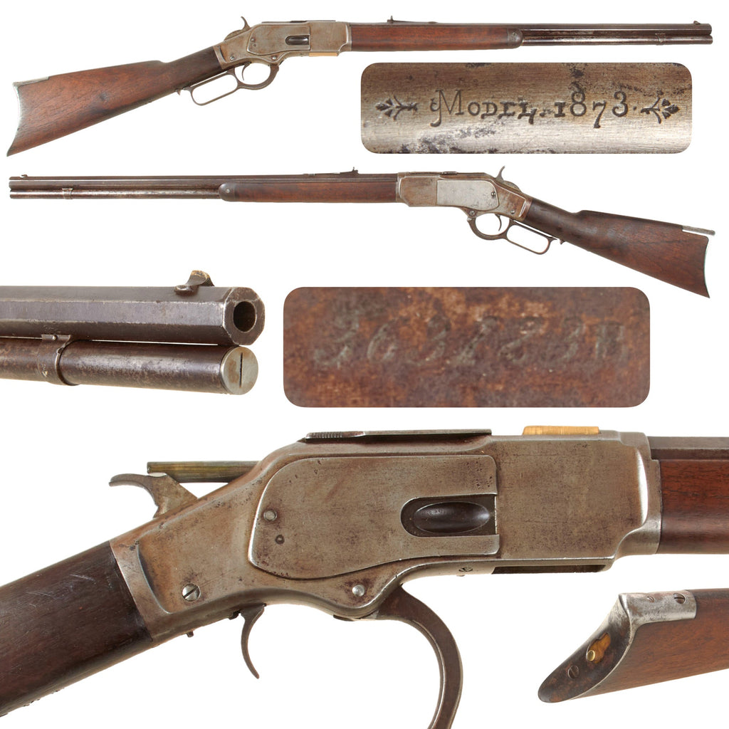 Original U.S. Winchester Model 1873 .38-40 Repeating Rifle Made in 1890 with 24" Octagonal Barrel - Serial 363123B Original Items