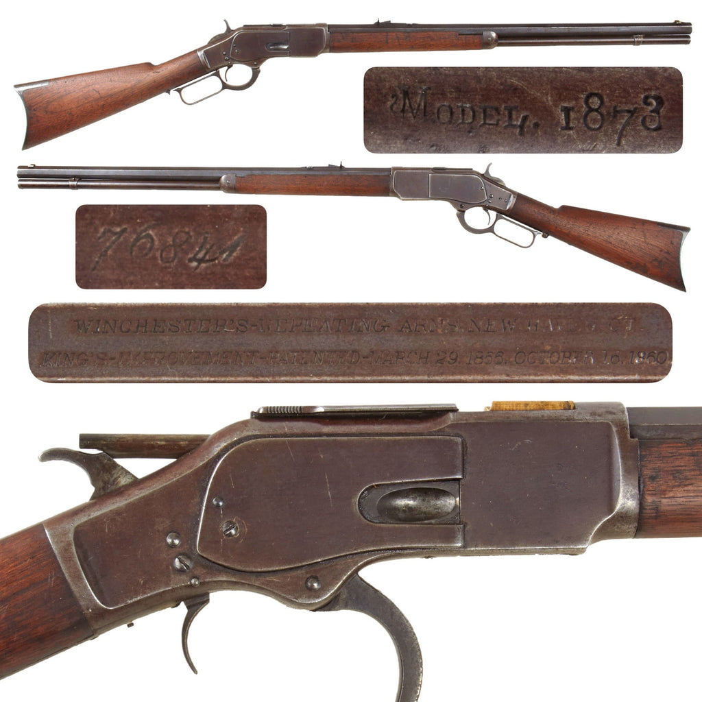 Original U.S. Winchester 2nd Model 1873 .44-40 Repeating Rifle with 24" Octagonal Barrel Made in 1881 - Serial 76841 Original Items