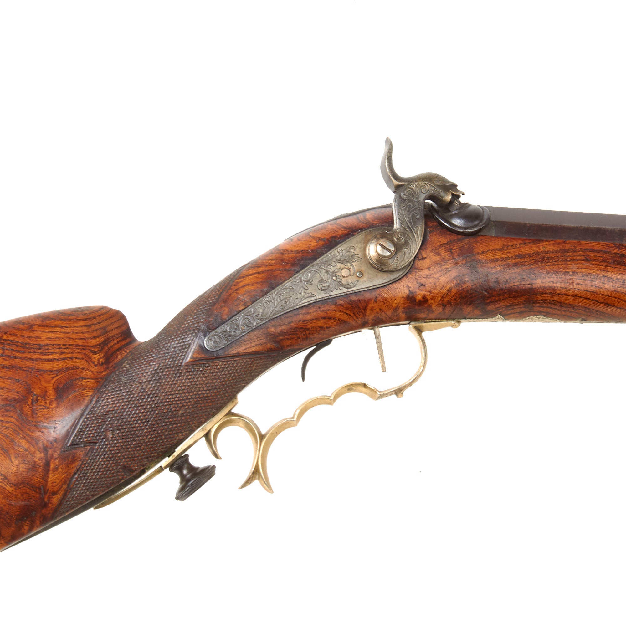 Original Swiss Ornate Half Stock Schützen Target Rifle by Panchaud