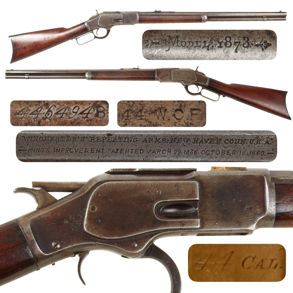 Original U.S. Winchester Model 1873 .38-40 Repeating Rifle Made in 1883 with 24" Octagonal Barrel and Set Trigger - Serial 133331A