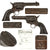 Original U.S. Colt .45cal Single Action Army Revolver Made in 1894 with 4 3/4" Barrel and Factory Letter - Serial 155357