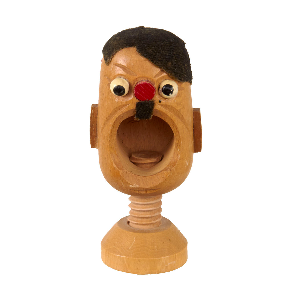 Original U.S. WWII Anti-Axis der Führer Adolf Wooden Nutcracker - Screw Style Original Items