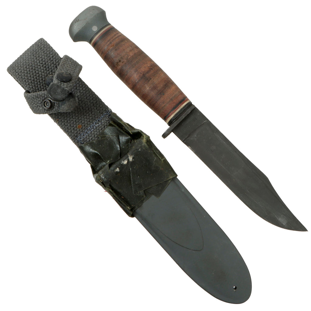 Original U.S. WWII Navy USN Mark 1 PAL RH-35 Fighting Knife with Unissued USN MK1 Scabbard by B.M. Co Original Items