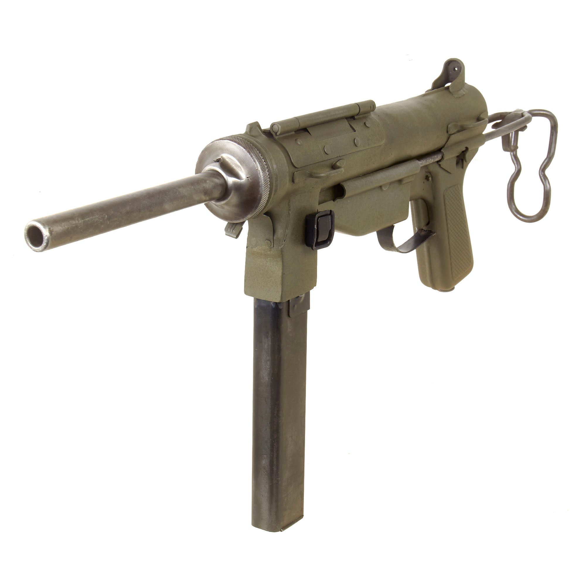 Original U.S. WWII Type M3A1 Grease Gun Display SMG with Live