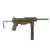 Original U.S. WWII Type M3A1 Grease Gun Display SMG with Live Barrel and Magazine Original Items