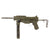 Original U.S. WWII Type M3A1 Grease Gun Display SMG with Live Barrel and Magazine Original Items