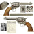 Original U.S. Surcharged Artillery Model Colt .45cal Nickel-Plated Single Action Army Revolver Made in 1890 with Stag Grips, Factory Letter, and Named Research - Serial 131448 Original Items