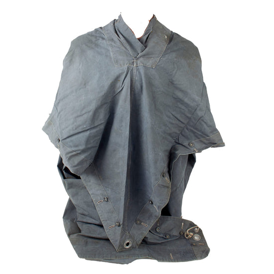 Original Rare German Pre WWII 1937 Dated Waffen-SS Grey "Warei" Zeltbahn Tent Quarter & Poncho with Pole, Stakes, and Rope Original Items