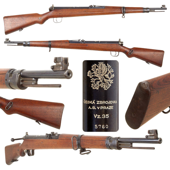 Original Czech Pre WWII Vz.35 Military Trainer Air Pellet Rifle dated 1934 & 1936 - Serial 5760 Original Items