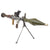 Original Soviet Bulgarian Cold War RPG-7 Rocket Propelled Grenade Inert Launcher RPG with Bipod, Bulgarian PGO-7 Scope & Inert Chinese Type 69 Rocket Round Original Items