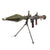 Original Soviet Cold War RPG-7 Deactivated Rocket Propelled Grenade Inert Launcher with Bipod and Inert Chinese Type 69 Rocket Round Original Items