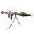 Original Soviet Cold War RPG-7 Deactivated Rocket Propelled Grenade Inert Launcher with Bipod and Inert Chinese Type 69 Rocket Round Original Items