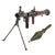Original Soviet Cold War RPG-7 Deactivated Rocket Propelled Grenade Inert Launcher with Bipod and Inert Chinese Type 69 Rocket Round Original Items